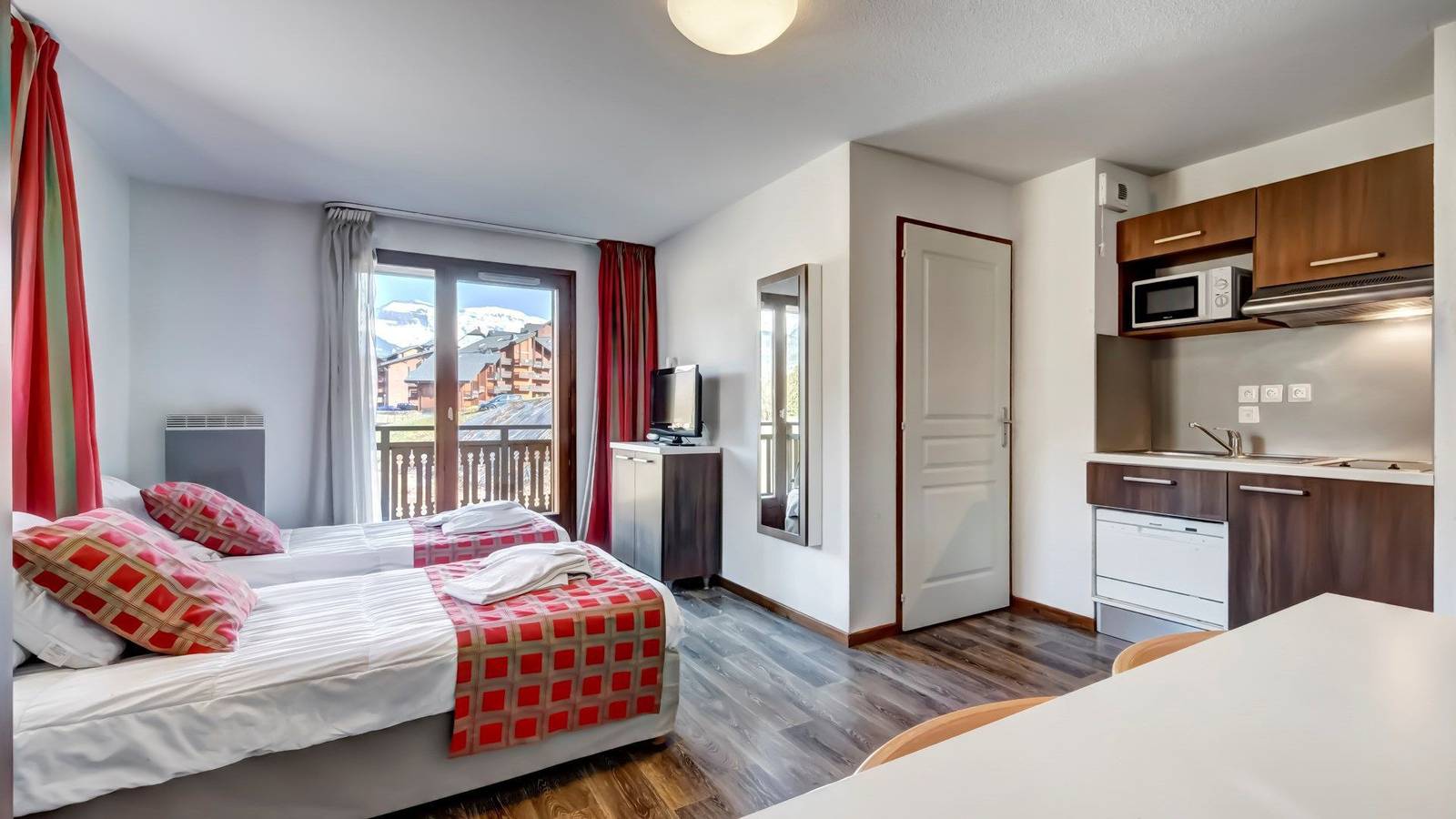 Ganzes Studio, Studio für 4 Personen mit Balkon in Station de Morillon, Grand Massif