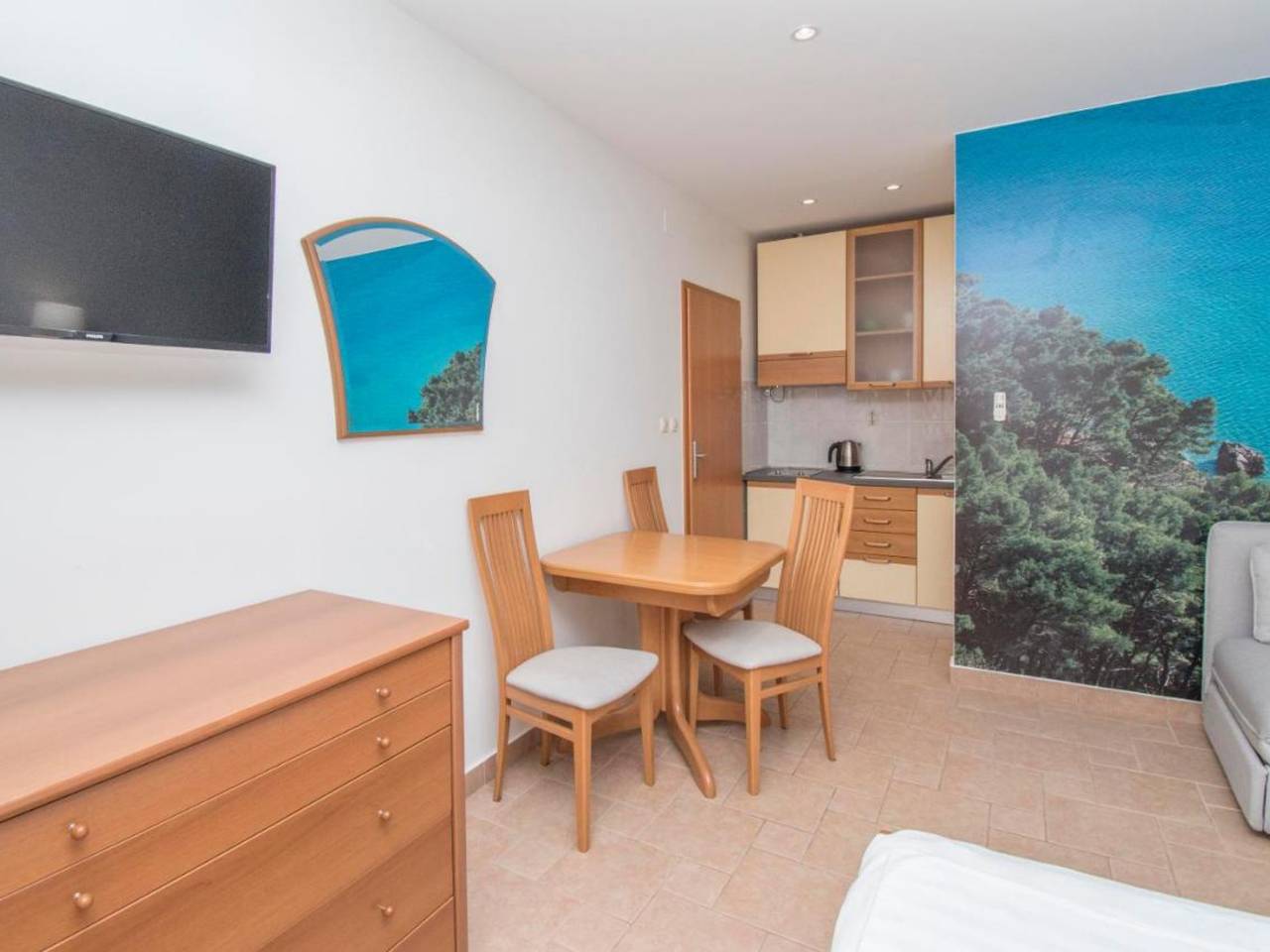 Całe studio, Studio dla 3 osób z balkon in Tučepi, Riwiera Makarska