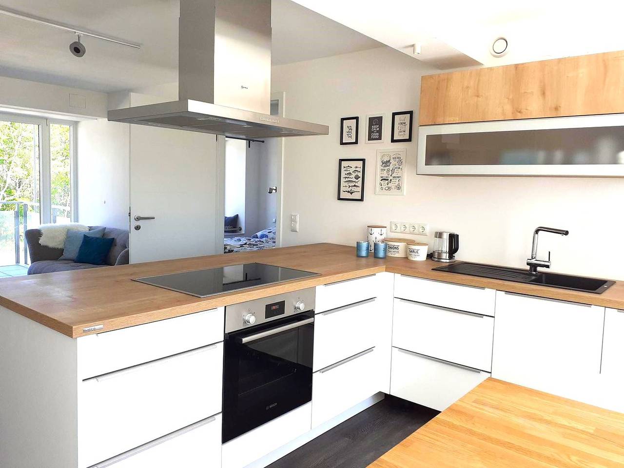 Ganze Wohnung, 'Ferienwohnung Balkon mit Meerblick' mit Balkon und Wlan in Prora, Binz