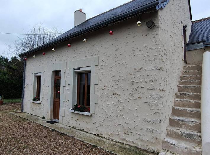 Gîte pour 4 personnes, avec jardin et vue, adapté aux familles à Hommes - 4