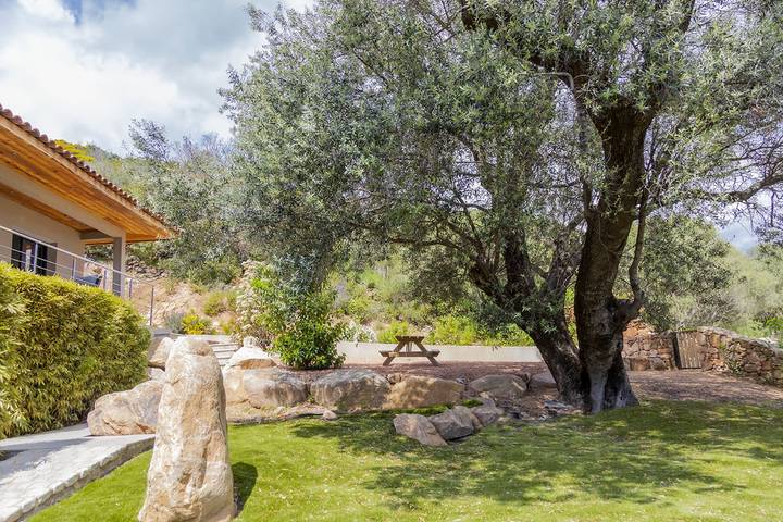 Gîte pour 4 personnes, avec Balcon ainsi que Terrasse et Jardin à San-Gavino-di-Carbini