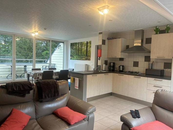 Gîte pour 4 personnes, avec vue ainsi que jardin et piscine dans Nadrin