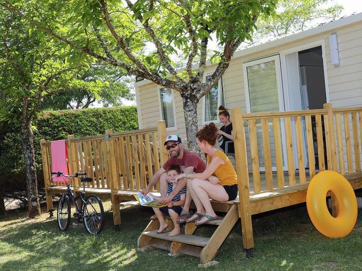 Camping La Nouvelle Croze - Mobilheim 6 personen - Familie in Rouffignac-Saint-Cernin-de-Reilhac, Périgord Noir
