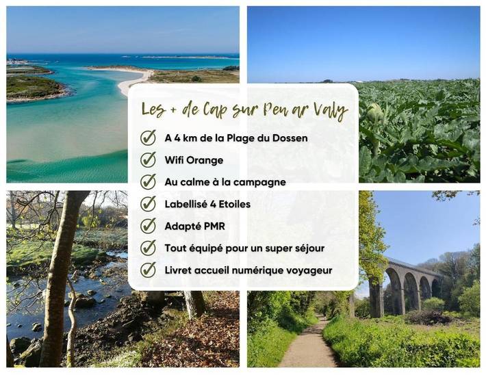 Location de vacances pour 12 personnes, avec vue et jardin à Plougoulm - 3