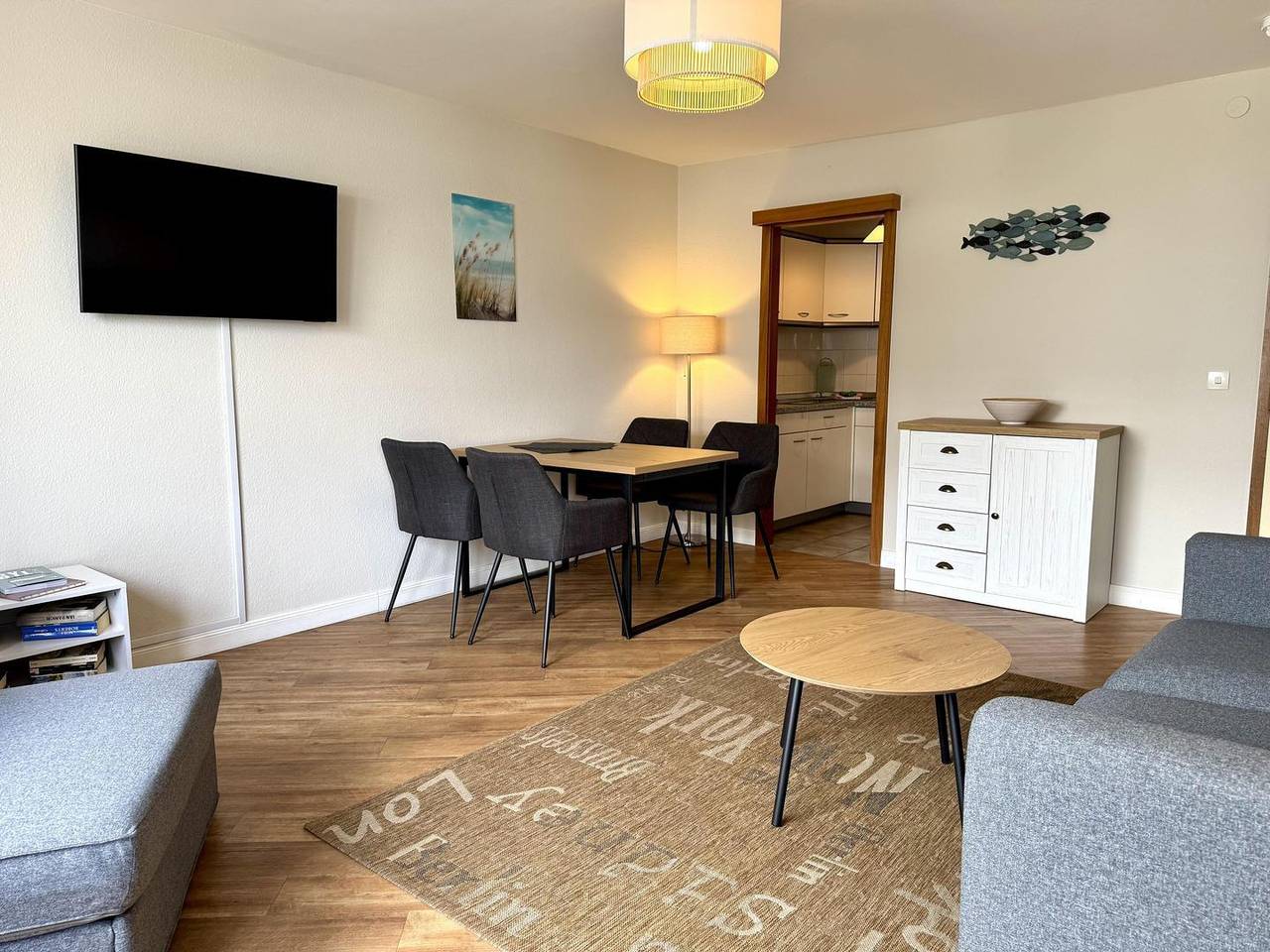 Ganze Wohnung, Zentrales 2-Zimmer App. für 2-4 Pers. mit Balkon und Wlan in Westerland, Sylt (Gemeinde)
