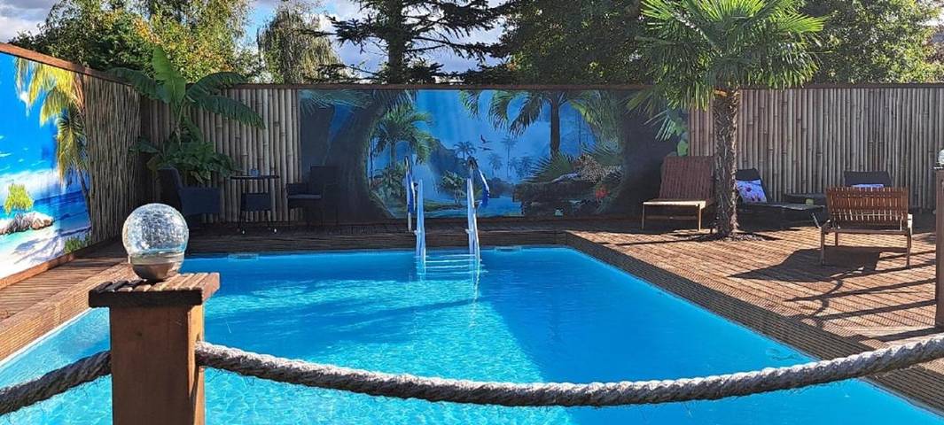 Ferienwohnung für 5 Personen, mit Terrasse und Garten sowie Pool und Sauna in Friesoythe