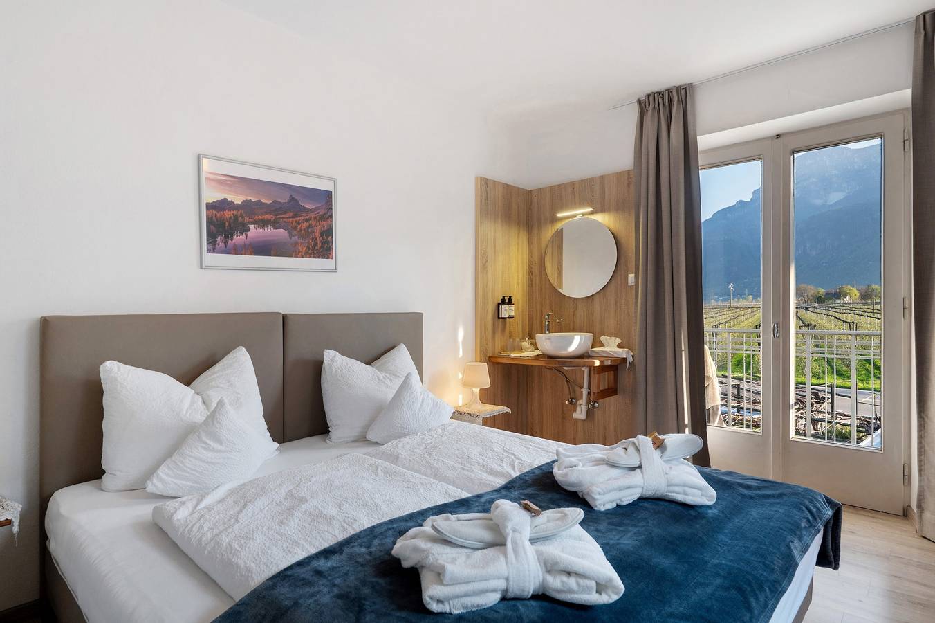 Zimmer 'Haus Burger Vilpian 3' mit Bergblick, Balkon und Wi-Fi in Terlan, Sarntaler Alpen