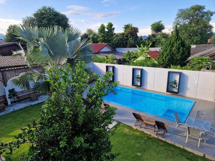 Hôtel pour 2 personnes, avec piscine et jardin, animaux acceptés à Pai