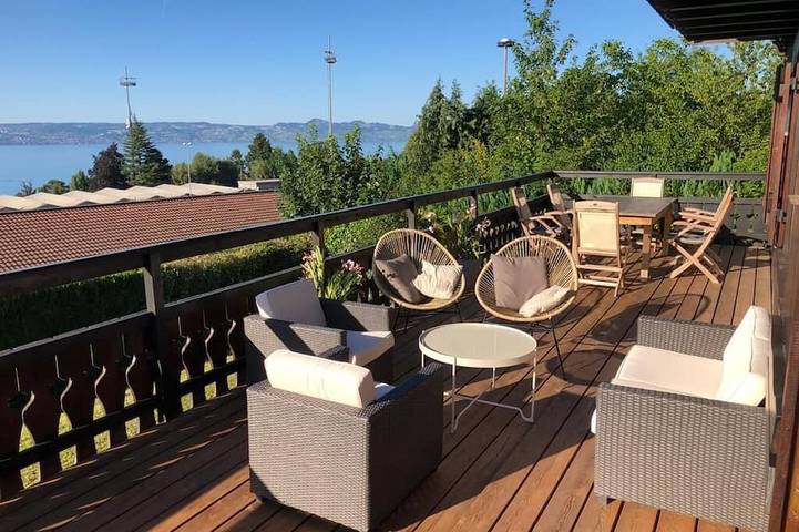 Chalet pour 8 personnes, avec jardin et balcon