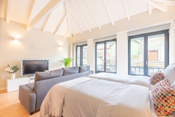 Estudio para 4 personas, con balcón en Oporto - 2