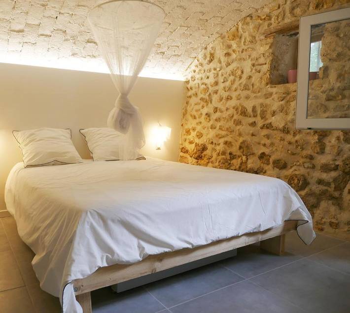Appartement de vacances pour 2 personnes, avec Terrasse et Jardin ainsi que Piscine et Vue