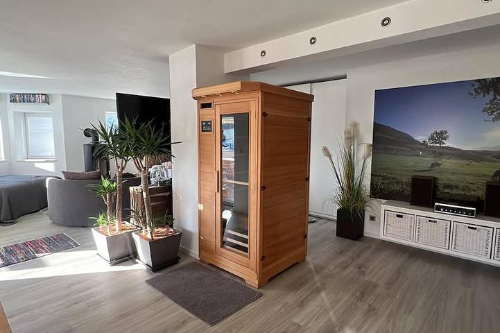 Ferienwohnung für 3 Personen, mit Terrasse und Sauna