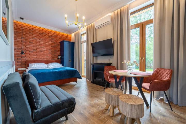 Apartament wakacyjny dla 3 osób, z sauna i ogród oraz widok, zwierzęta dozwolone w Białowieża