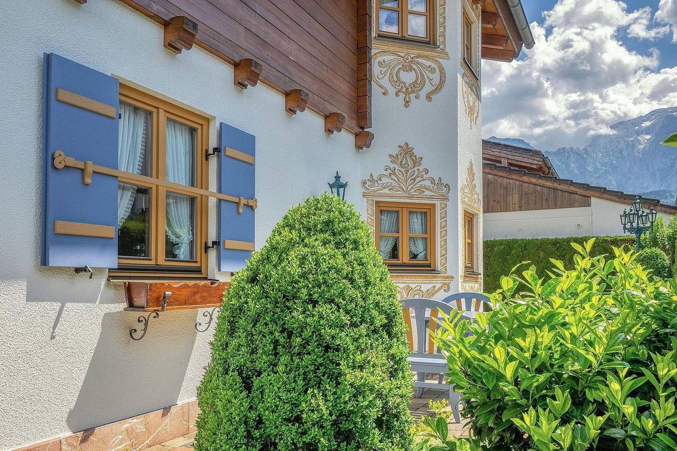 Landhaus Königssee – Großzügiges Ferienhaus mit Bergblick, Garten und Sauna in Schönau am Königssee, Berchtesgadener Alpen