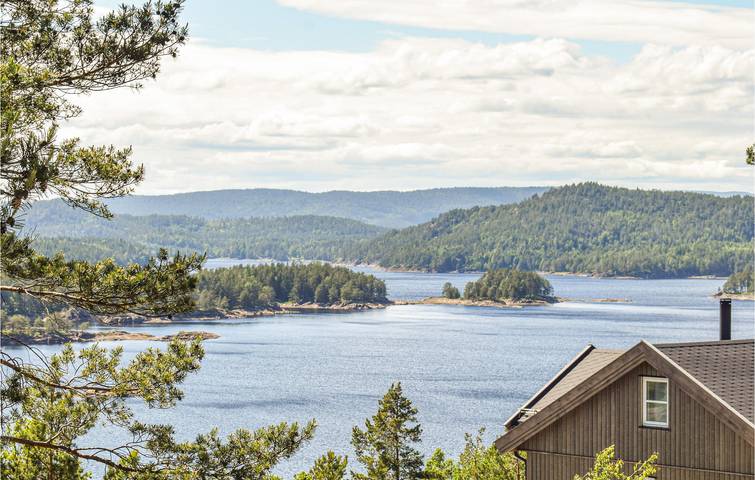 Ferienhaus für 7 Personen mit Seeblick in Drangedal