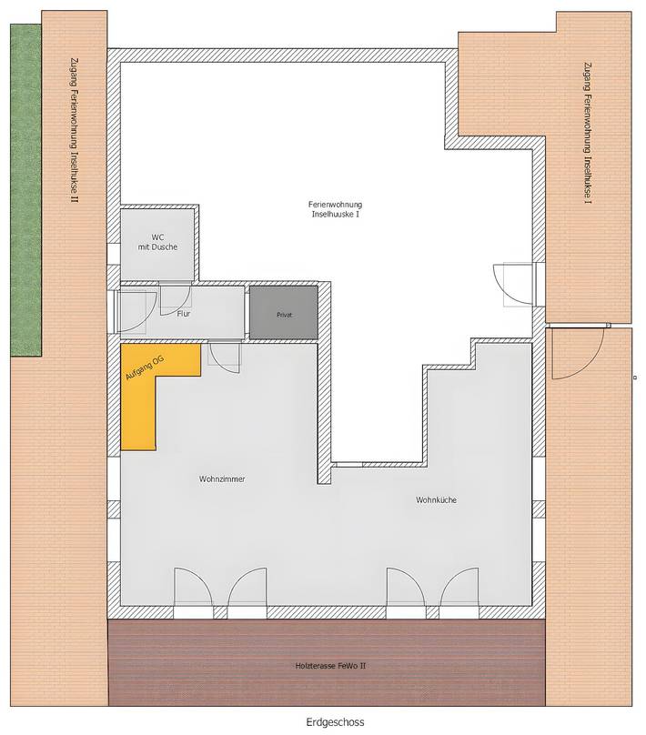 Ferienwohnung für 6 Personen, mit Garten und Sauna auf Baltrum - 4