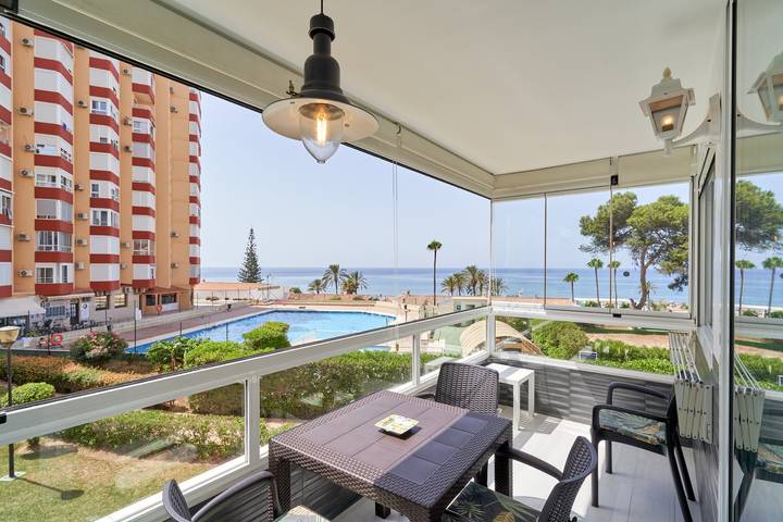 Vakantiewoning voor 4 personen, met Tuin en Kinderzwembad in Torrox Costa