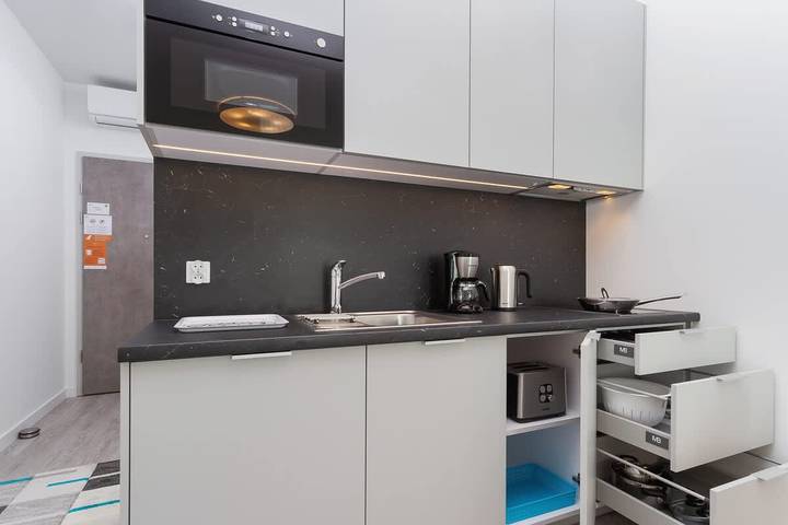 Studio für 2 Personen, mit Balkon/Terrasse, kinderfreundlich in Krakau - 3