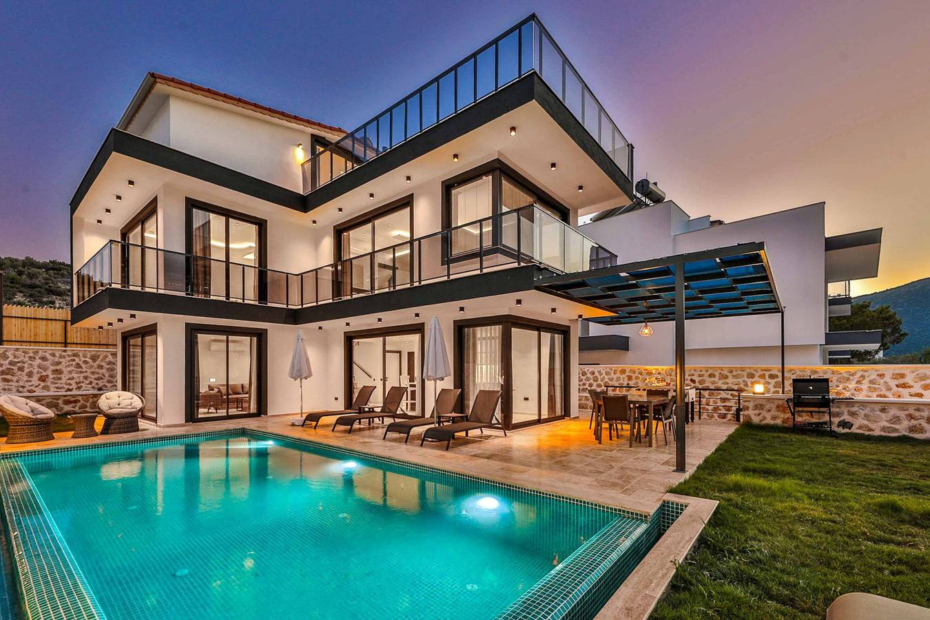 Villa für 6 Personen mit Balkon in Kaş, Provinz Antalya