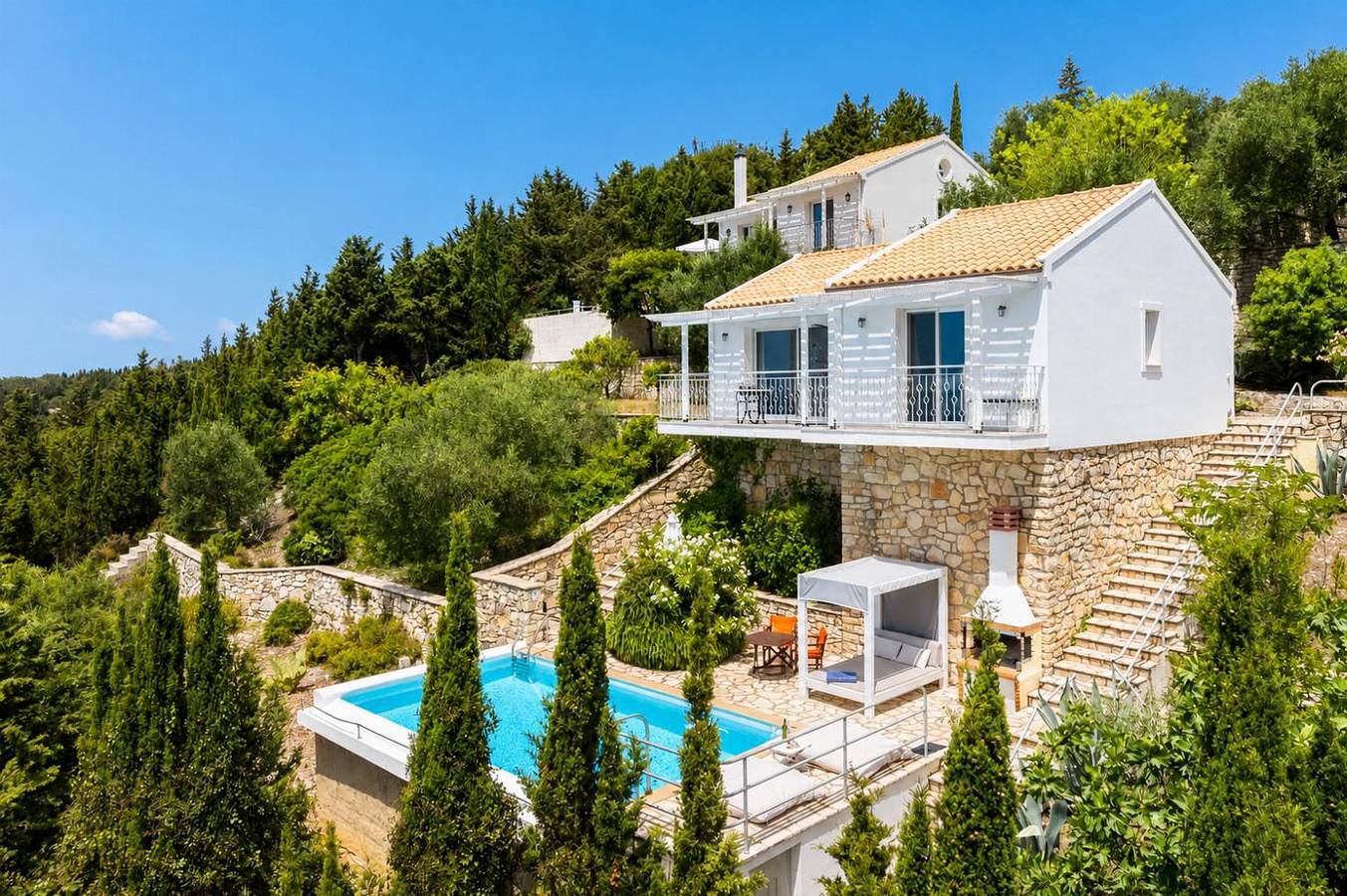 Villa für 3 Personen mit Balkon in Vlachopoulatika, Paxos