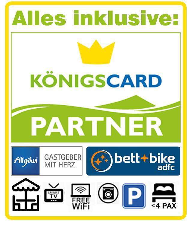 Geheel vakantieappartement, Appartement, douche en bad, Wc, 2 slaapkamers in Füssen, Zwaben (Bayern)