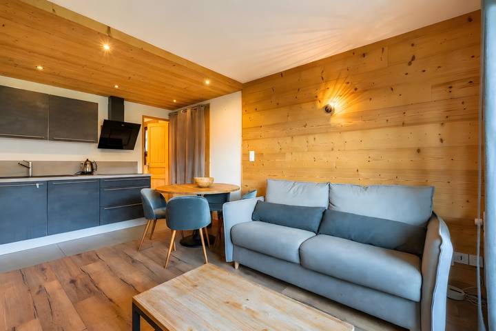 Ganze Wohnung, Ferienwohnung 'Soladret' mit Bergblick und Balkon in La Clusaz, Annecy und Umgebung