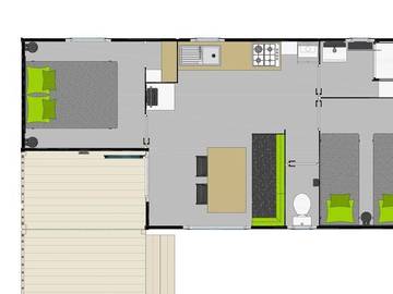 Casa Rodante para 5 Personas en Bidart, Costa Vasca (Francia), Foto 2