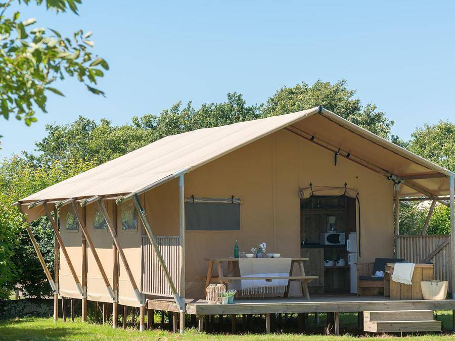 Camping Village La Guyonniere - Safarizelt 6 personen - Woody lodge 3Zimmer ohne Sanitäranlagen in Saint-Julien-des-Landes, Loire-Tal