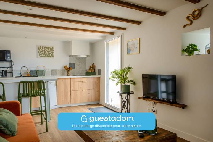 Gîte pour 4 personnes, avec jardin à Saint-Léger-les-Vignes