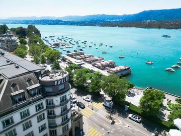 Hotel für 3 Personen, mit Seeblick und Sauna sowie Balkon und Ausblick in Zürich