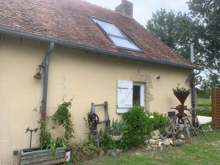 Gîte pour 4 personnes, avec vue ainsi que terrasse et jardin à Saint-Jean-d'Assé