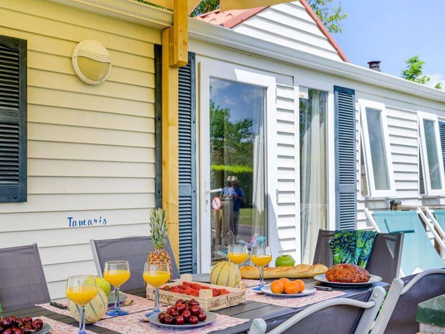 Flower Camping de Mars - Mobilheim 6 personen - Komfort - 3 Zimmer in Cordelle, Roanne und Umgebung