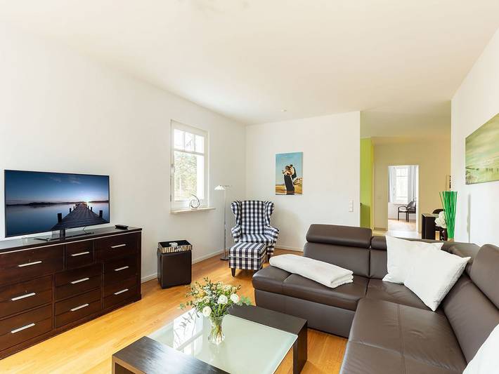 Ferienwohnung für 4 Personen, mit Balkon und Terrasse sowie Pool und Sauna in Ahlbeck