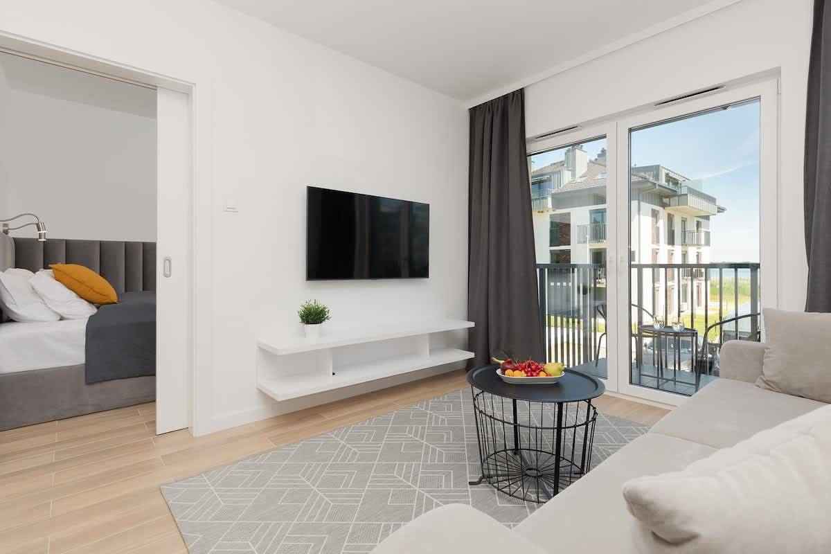 Cały apartament, Apartament wakacyjny dla 4 osób z balkon/ taras in Dziwnów, Wyspa Wolin