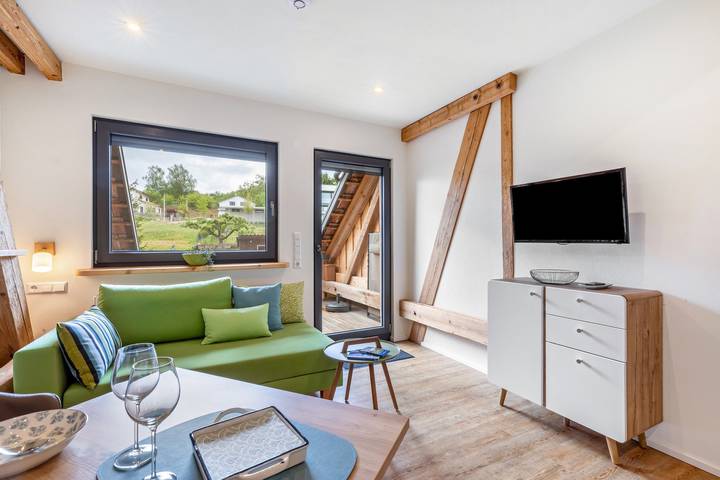 Appartamento intero, Appartamento 'Oberling' con balcone in Herbrechtingen, Albtäler Radweg Region