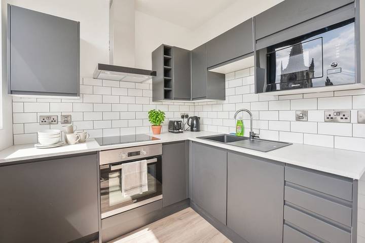 Ganze Ferienwohnung, Modern & Bright Central Sheffield Studio w Views in Sheffield, Südliches Yorkshire