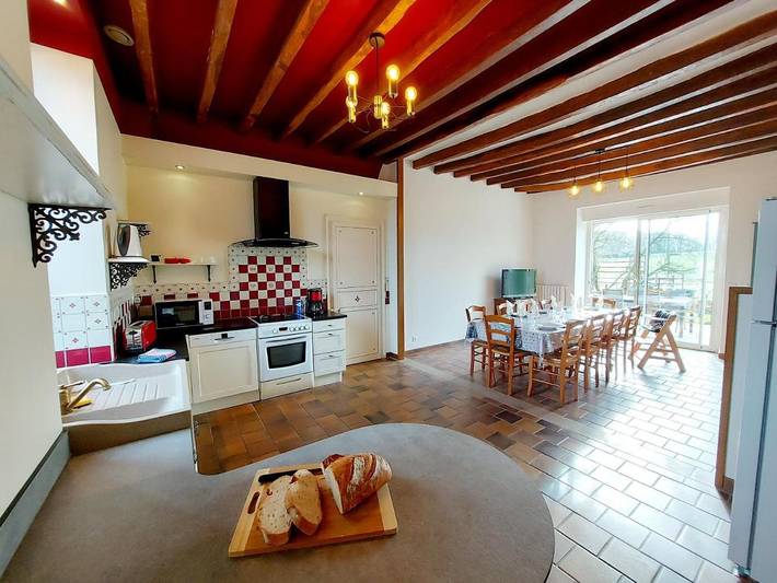 Location de vacances pour 11 personnes, avec vue sur le lac ainsi que vue et jardin à Saint-Aubin-du-Désert - 4