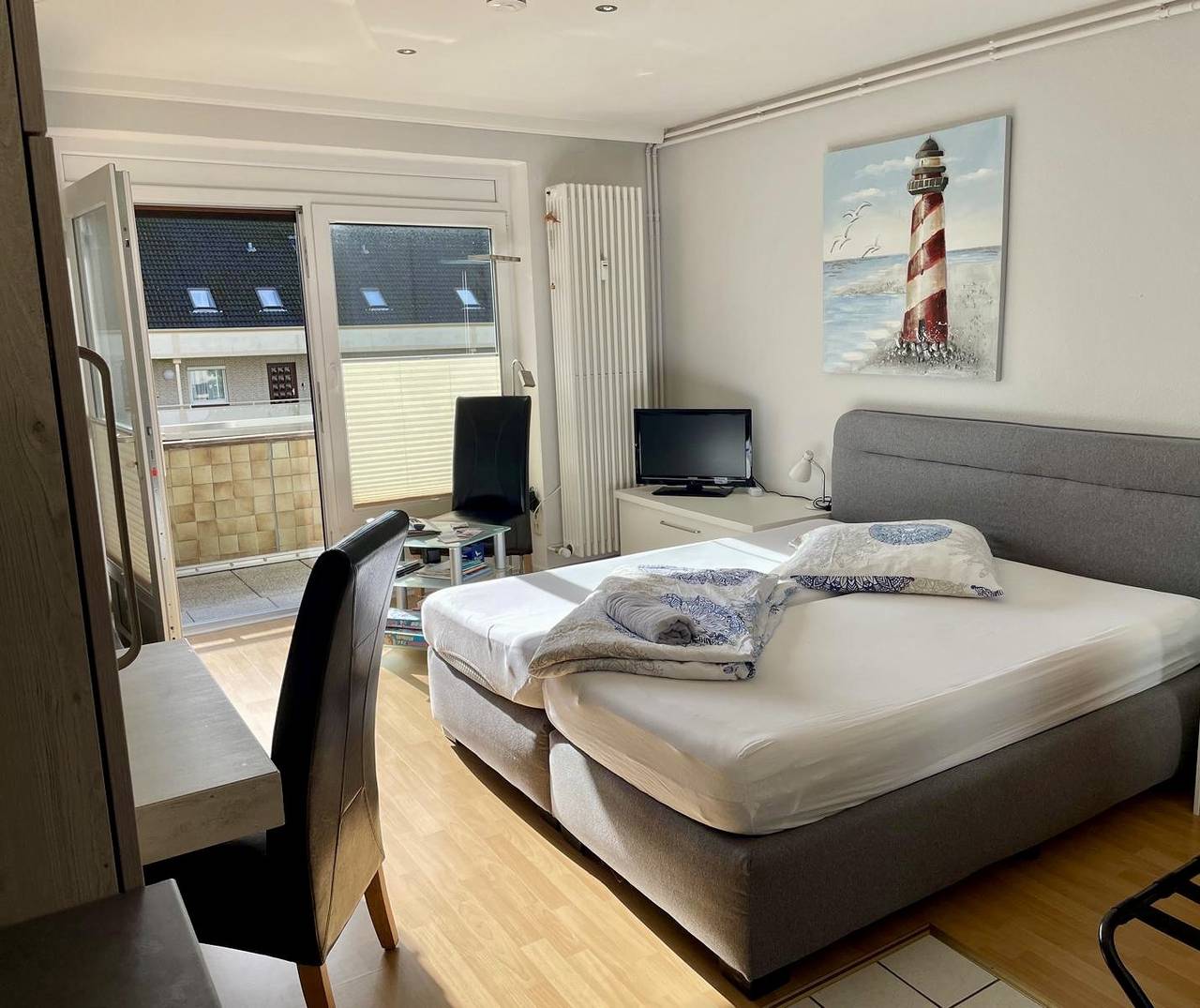 Ganze Ferienwohnung, Ferienwohnung Deichblick - 1-Raum-Fewo Deichblick 025/221 in Büsum, Dithmarschen