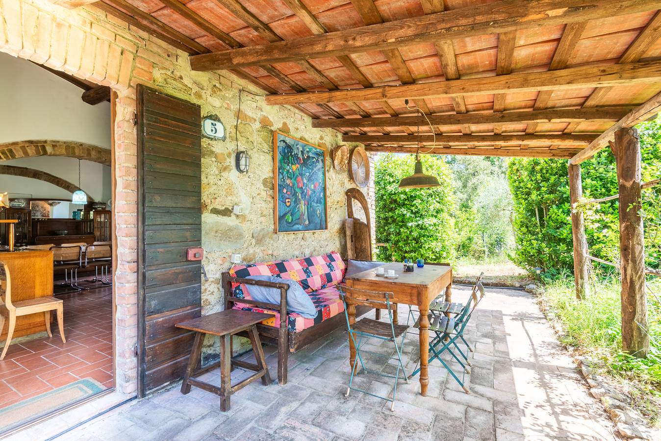 Ganze Wohnung, Apartment 'Casa Verde A Murlo' mit Gemeinschaftspool, Wlan und Klimaanlage in Murlo, Chianti