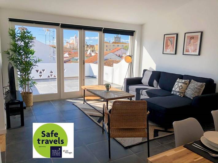 Apartamento de férias para 5 pessoas, com Terraço em Município de Évora