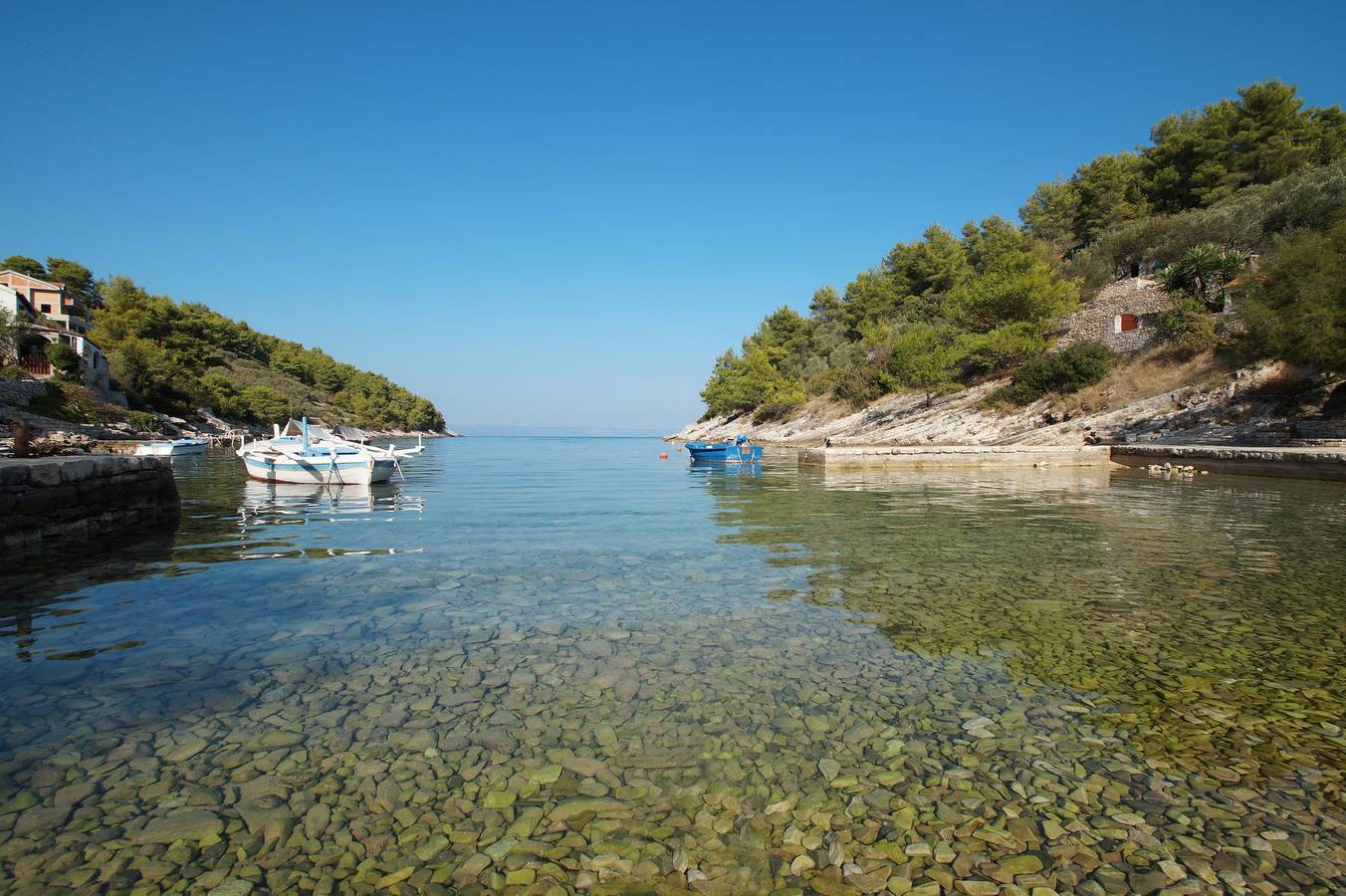 Ferienhaus für 4 Personen mit Meerblick in Vela Luka, Korcula