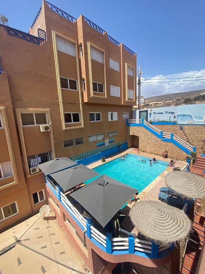 Appartement de vacances pour 4 personnes, avec piscine ainsi que terrasse et vue