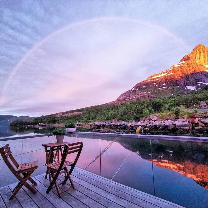 Villa für 10 Personen, mit Balkon und Whirlpool sowie Terrasse und Ausblick in Tromsø - 2
