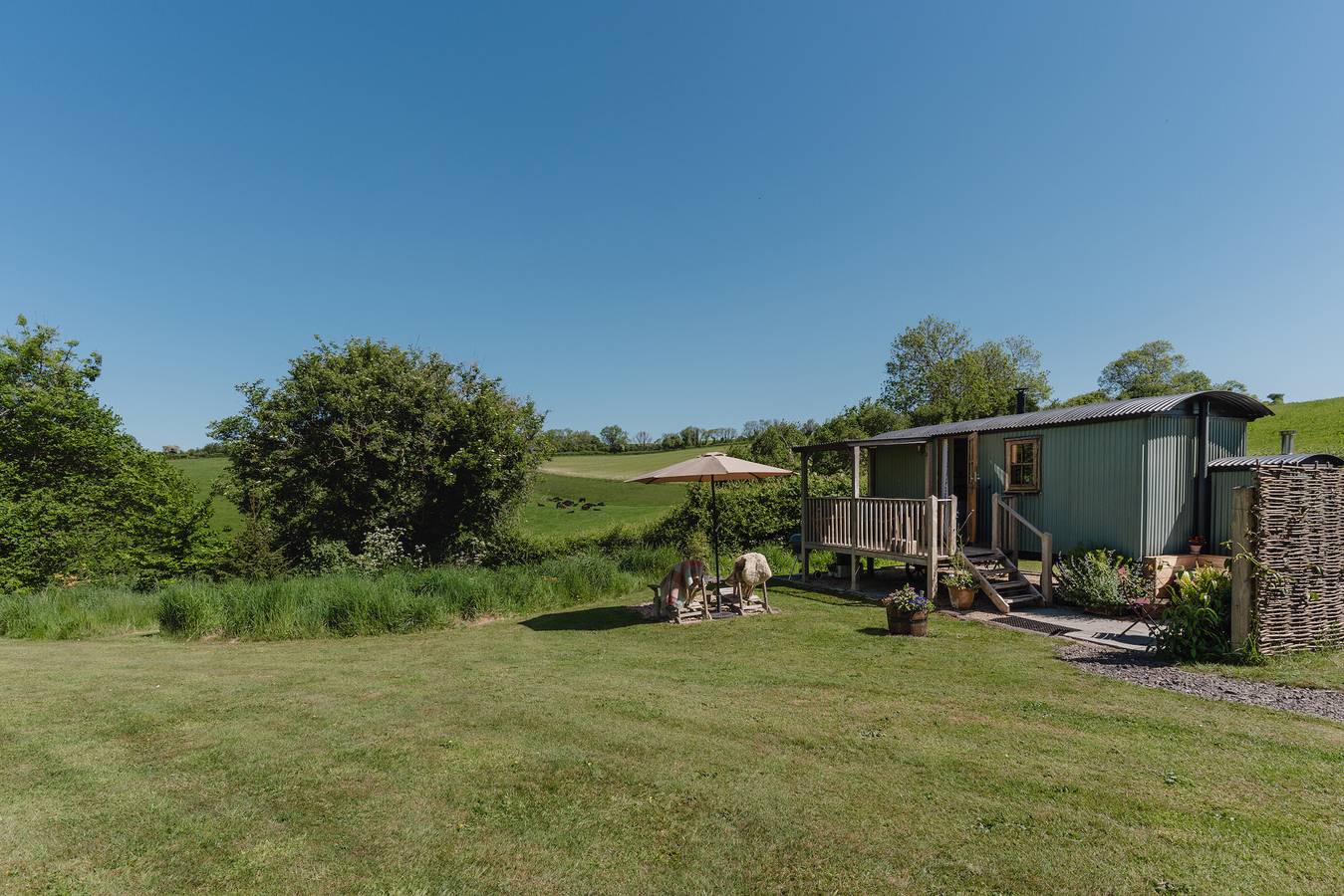 Hut voor 2 personen met tuin in Dorset