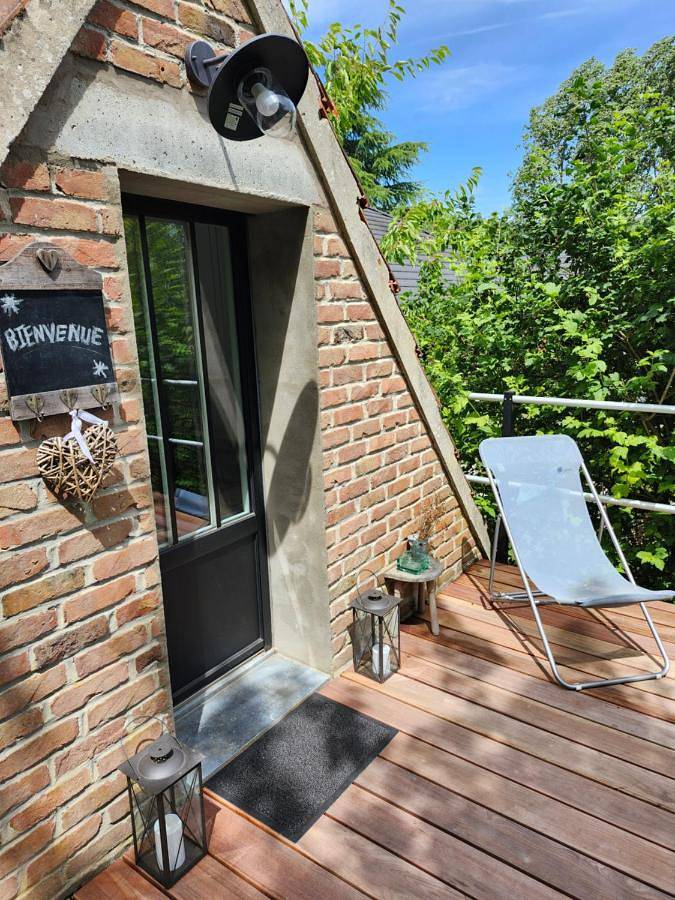 Chambre d’hôte pour 2 personnes, avec Terrasse ainsi que Jardin et Vue à Bachy