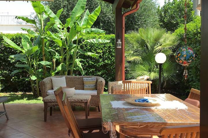 Ferienhaus für 4 Personen, mit Garten und Balkon