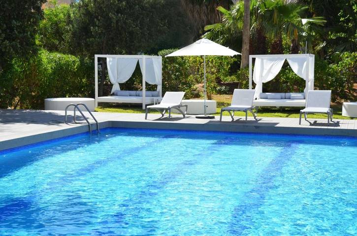 Ferienhaus für 4 Personen, mit Balkon und Terrasse sowie Garten und Pool am Playa d'en Bossa - 4