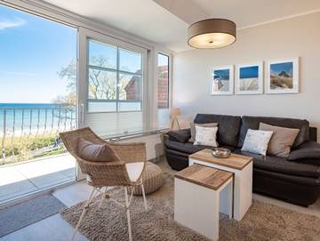 Ferienwohnung für 6 Personen, mit Meerblick und Garten sowie Balkon in Scharbeutz