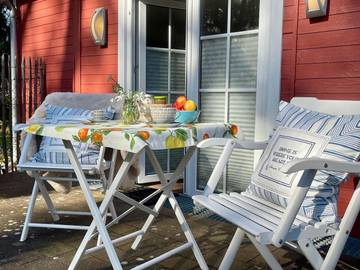 Ferienwohnung für 2 Personen, mit Garten und Terrasse am Greifswalder Bodden