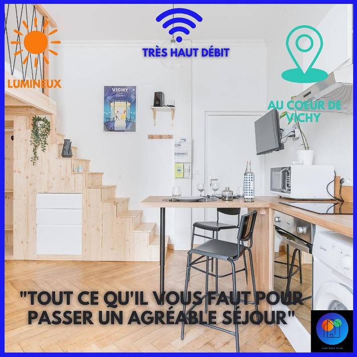 Gîte pour 2 personnes, animaux acceptés dans Centre Culturel Valery Larbaud Vichy